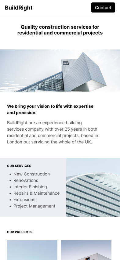 Tradesite.pro website mockup